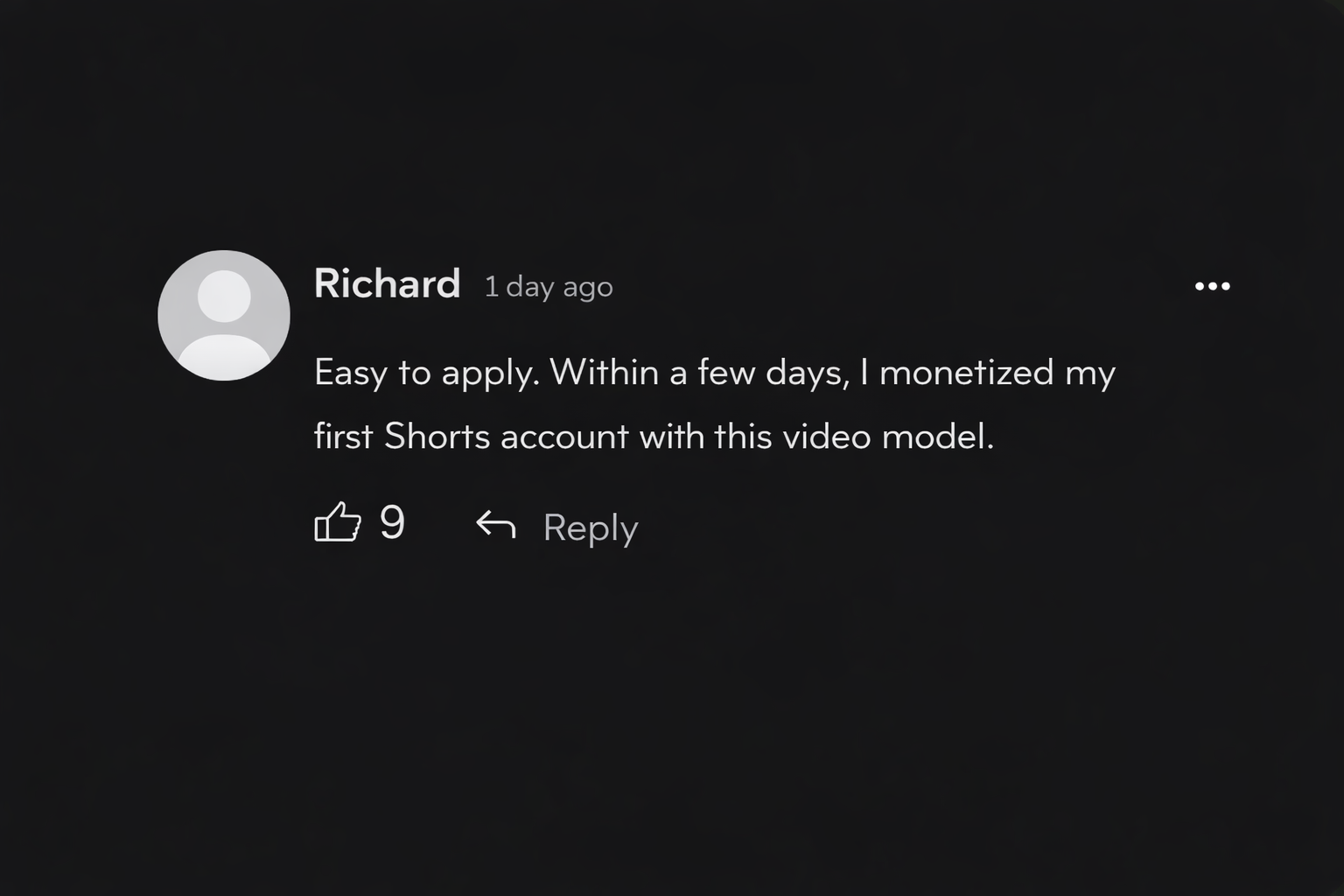 Testimonial from Richard
